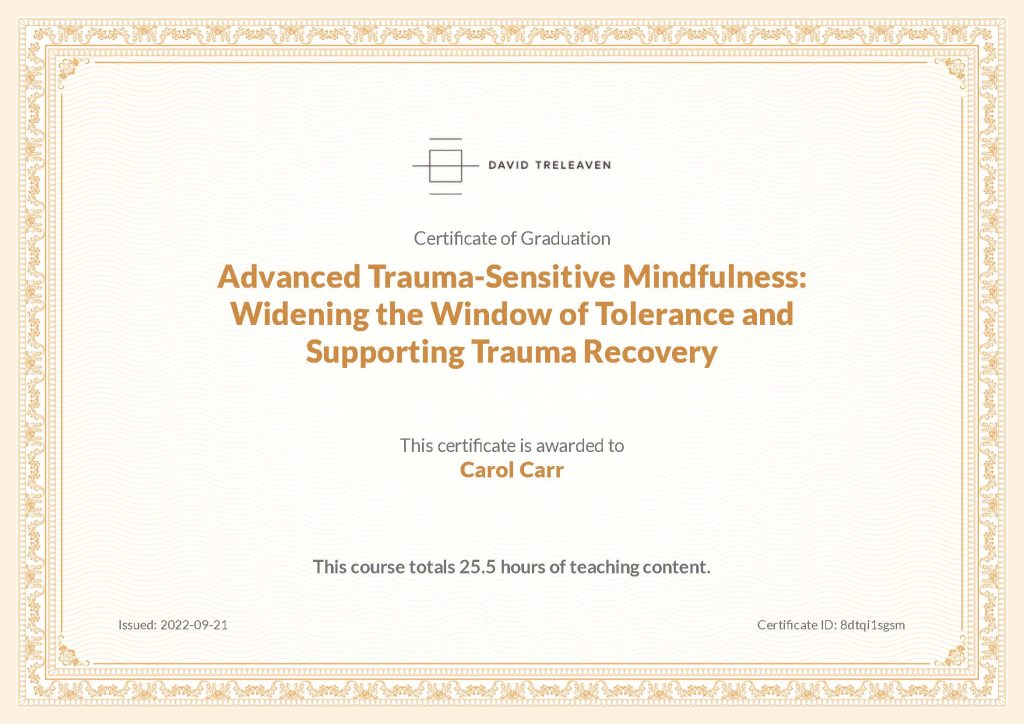 Advanced Trauma-Sensitive Mindfulness